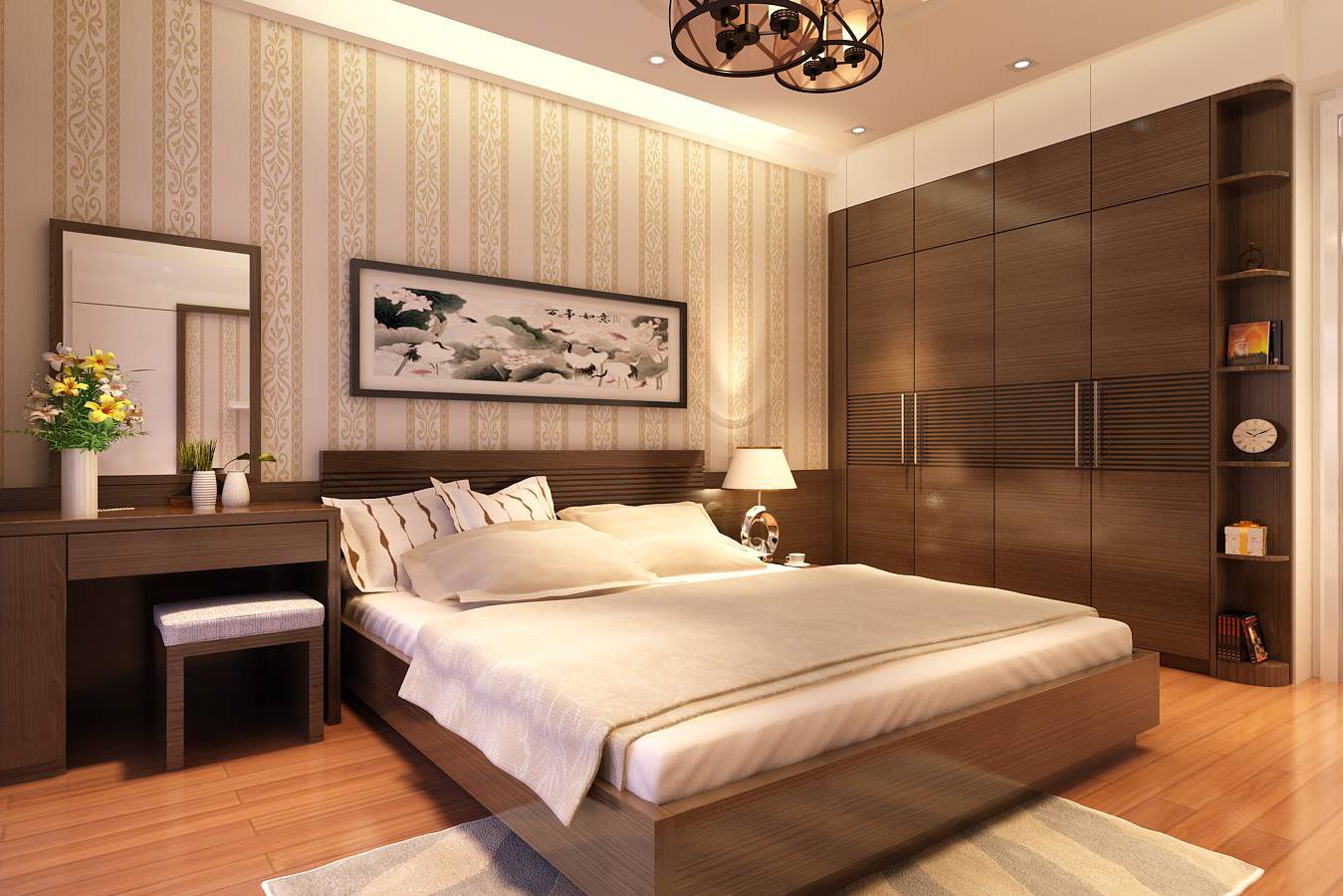Thi công nội thất phòng ngủ trọn gói đẹp hiện đại số 1 Thạch Thất - Hà Nội