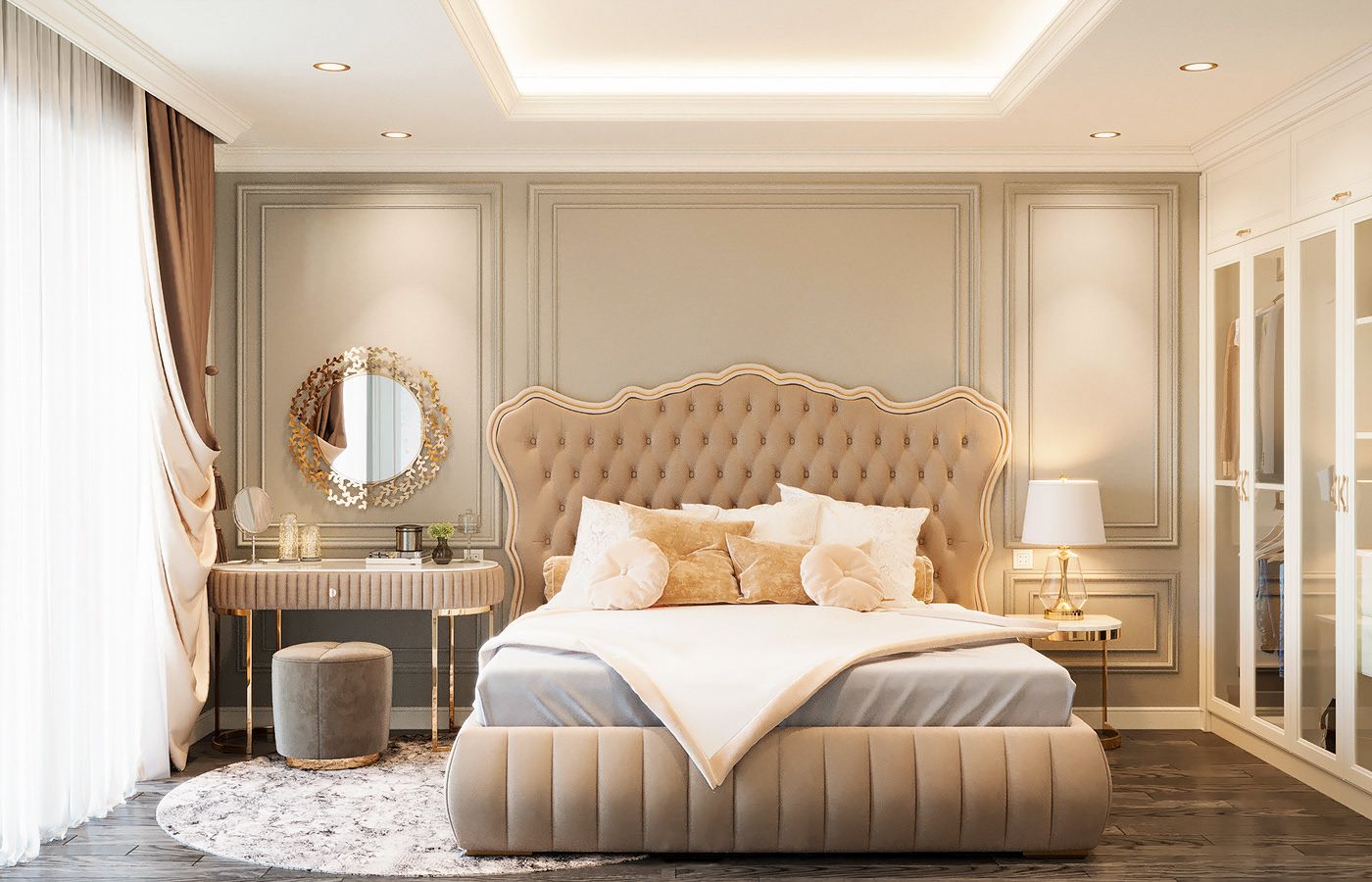 Nội thất phòng ngủ phong cách tân cổ điển