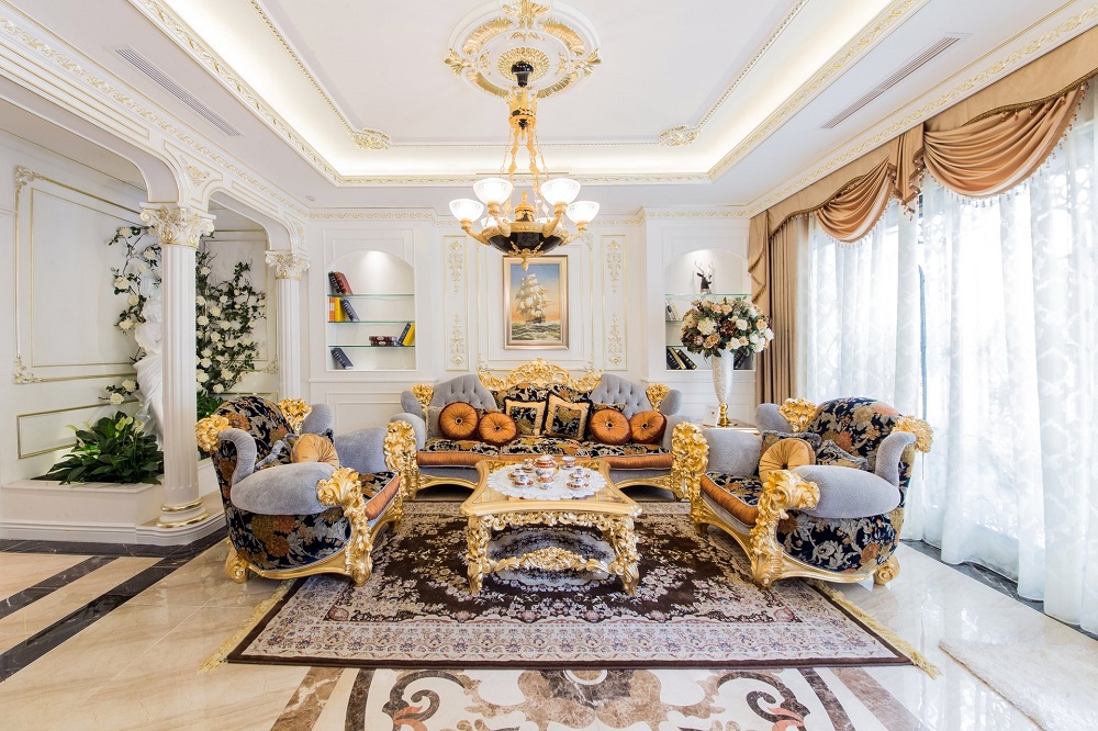 Công ty Thiết kế thi công nội thất phòng khách trọn gói tại Thạch Thất